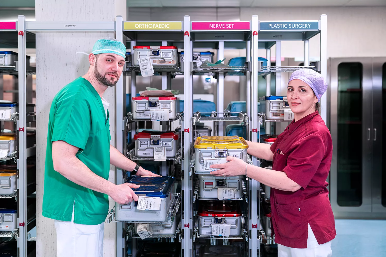 Sterilgutlagerung Referenzprojekt OZG Team