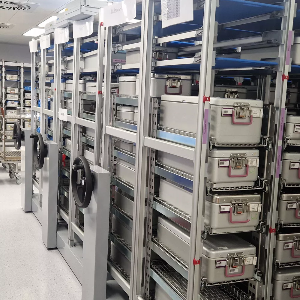 Sterilgutlager Referenz OZG Healthcare 2