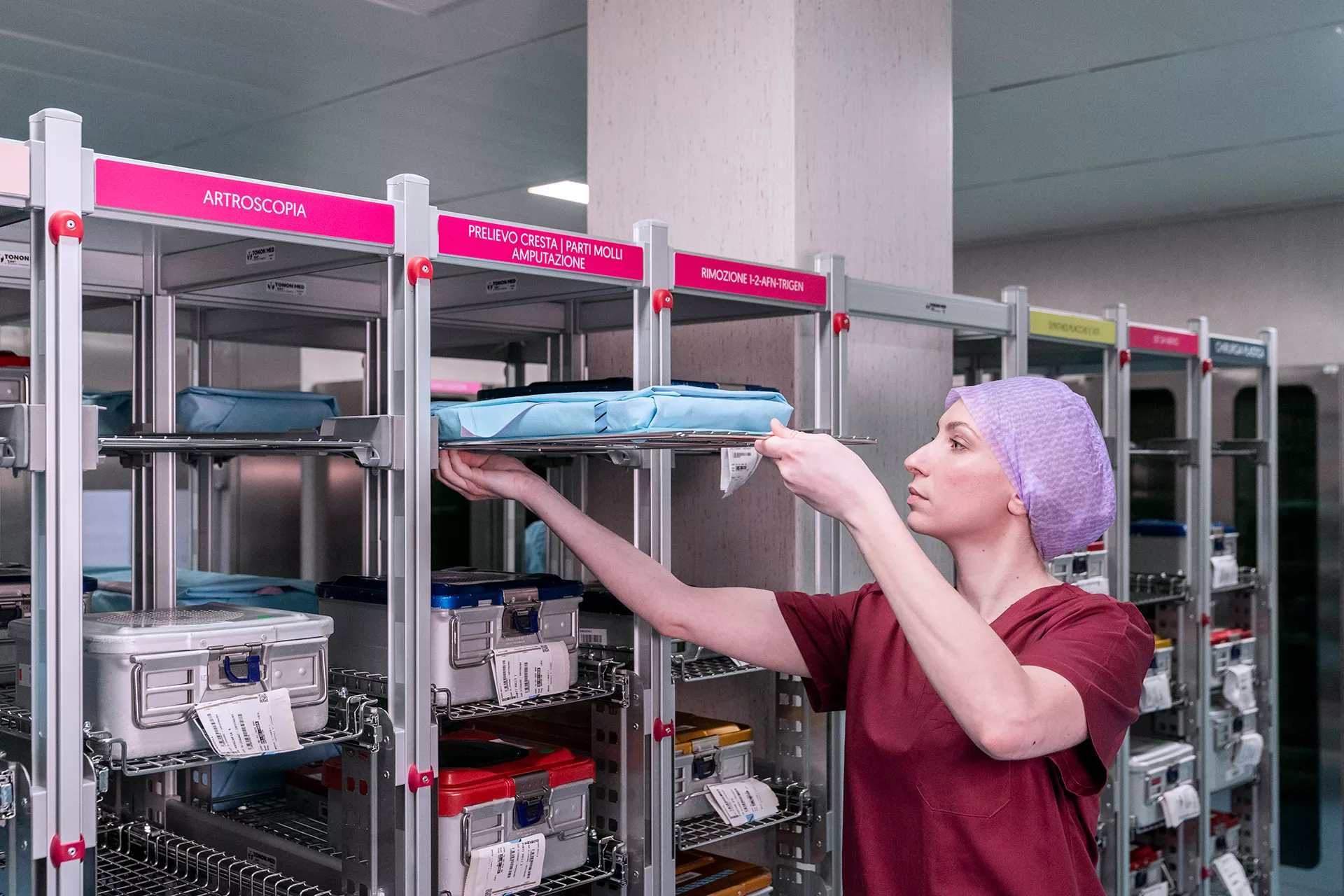 Sterilgutlagerung Referenzprojekt OZG Tablar