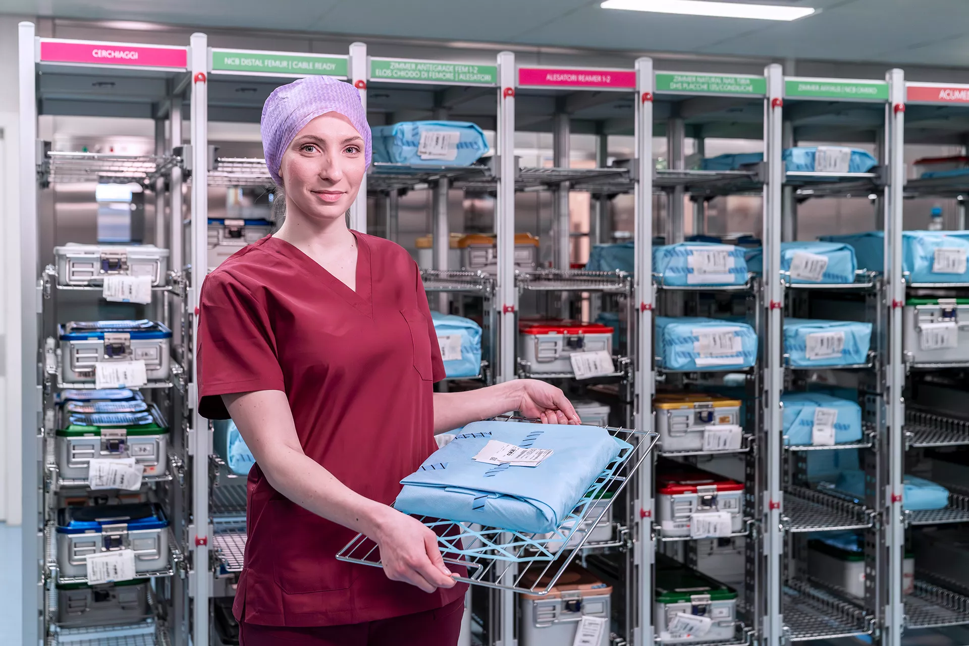 Sterilgutlagerung Referenzprojekt OZG steriles Material